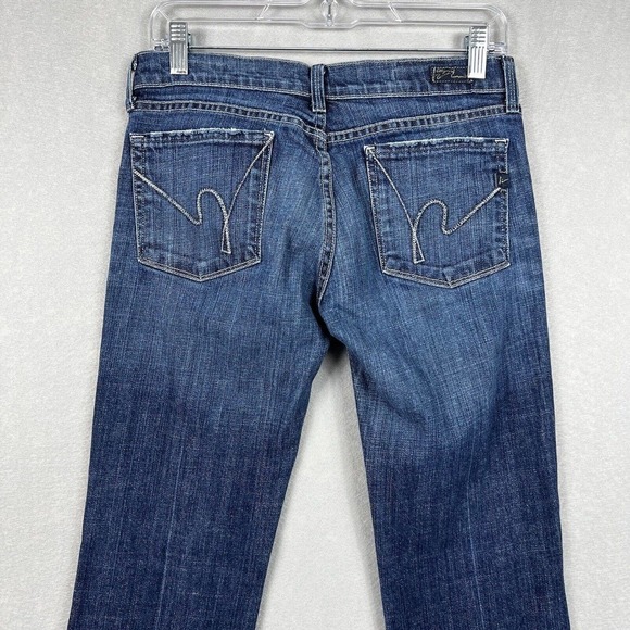 Citizen of Humanity Jeans Size 28 Kelly Low Waist Bootcut Raw Hem 28" In - Picture 11 of 11